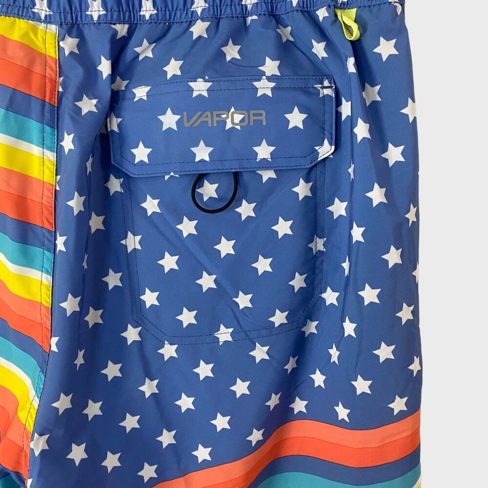 Body Glove La Concha USA Board Shorts Blue Men's Size 36 American Flag Print - Picture 7 of 10